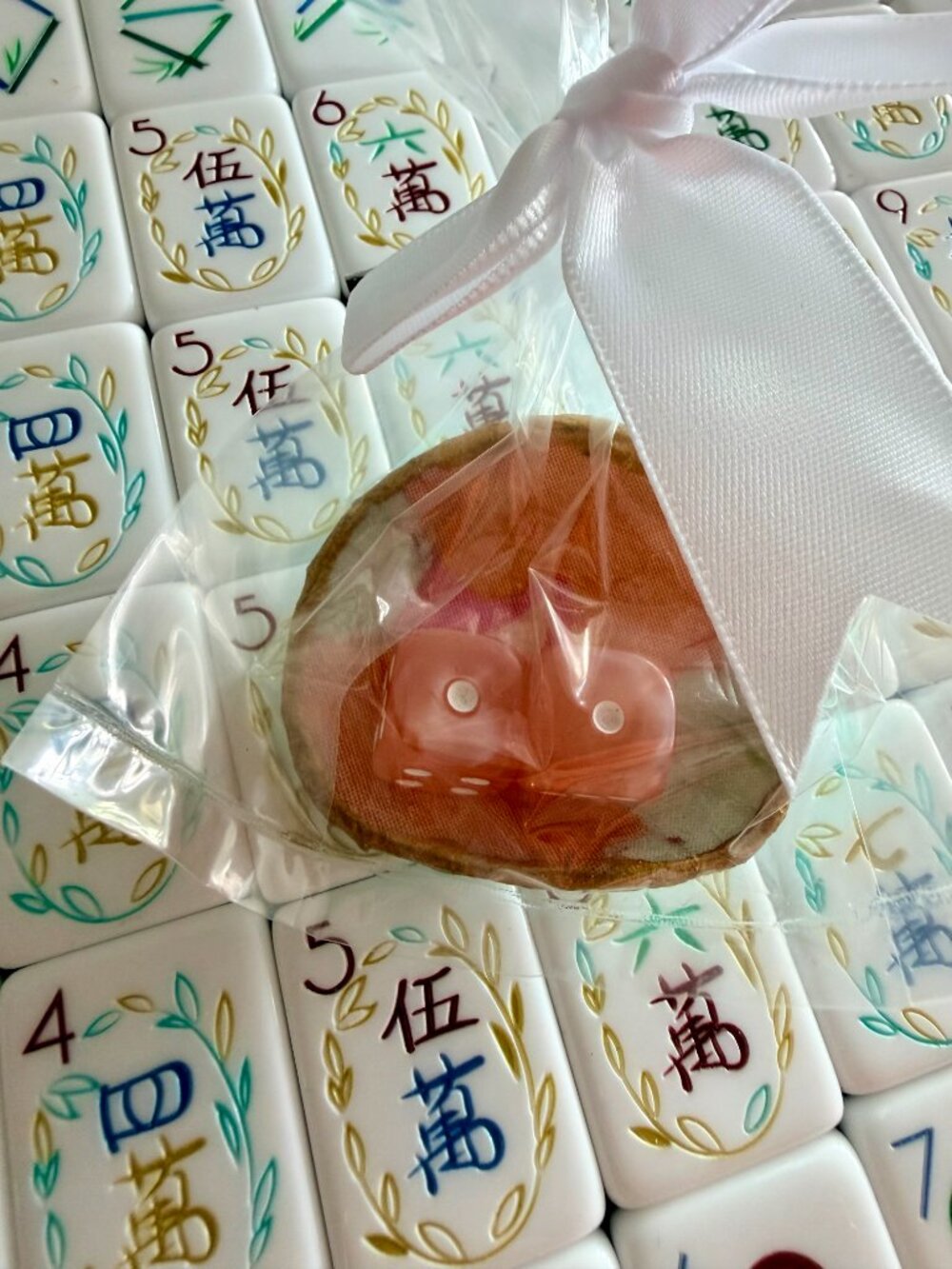 ORANGE AMERICAN MAHJONG TILE SET -UNBRANDED - Picture 11 of 16